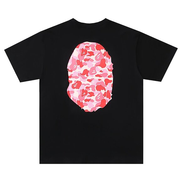 BAPE ABC Camo Big Ape Head T-shirt Black Pink | A Bathing Ape - Picture 2 of 2